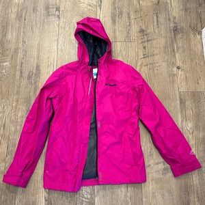 Girls Columbia Raspberry Rain Shell sz. M